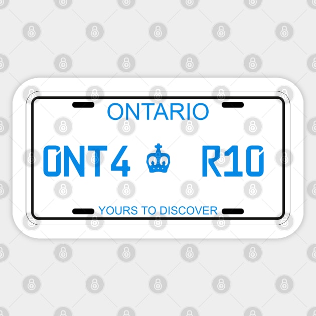 Ontario car license plate Sticker by Travellers